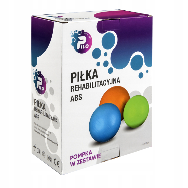 Piłka Rehabilitacyjna 55 cm ABS do ćwiczeń – Fitness i joga z pompka